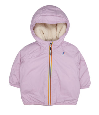 K-Way Kids | E. Le Vrai 3.0 Claudine Teddy Bear Jacket in Purple