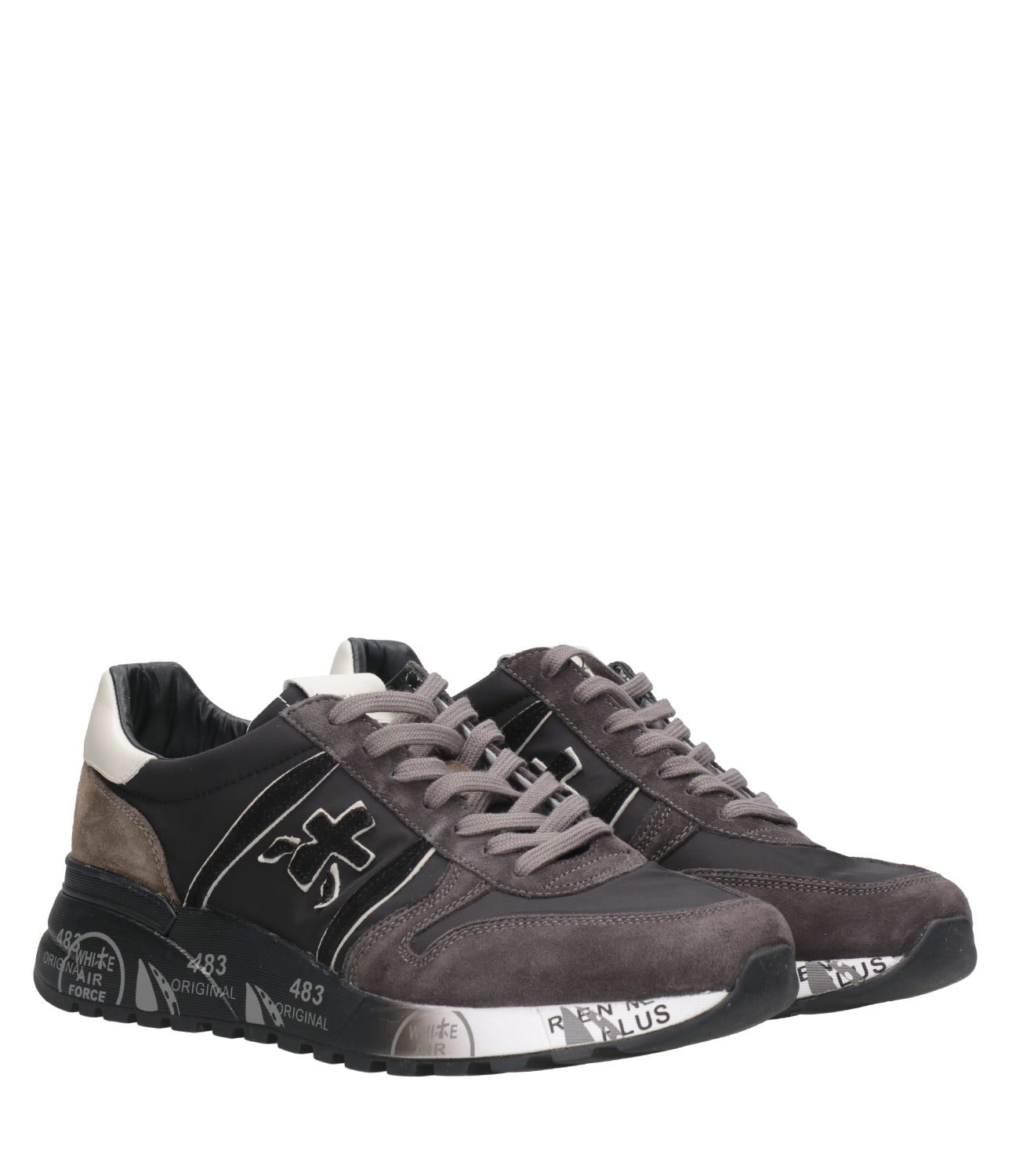 Premiata | Lander Grey and Black Sneakers