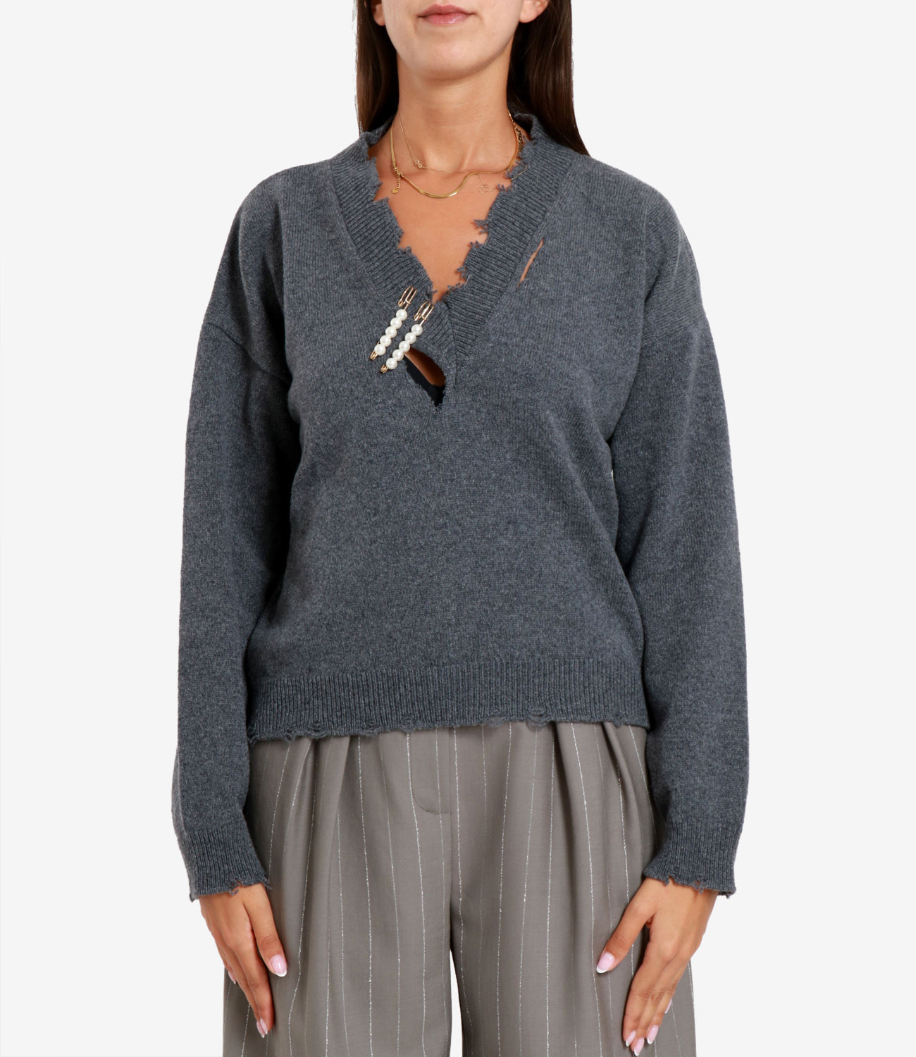 A Paper Kid | Maglia Grigio