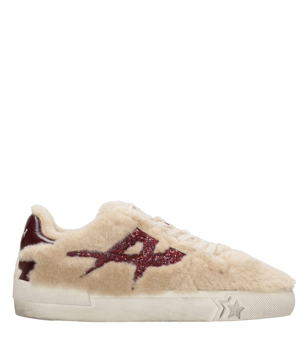 Ash Sport | Sneakers Malibu Fur Cammello e Bordeaux