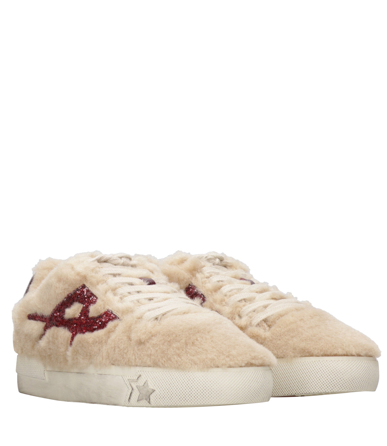 Ash Sport | Sneakers Malibu Fur Cammello e Bordeaux
