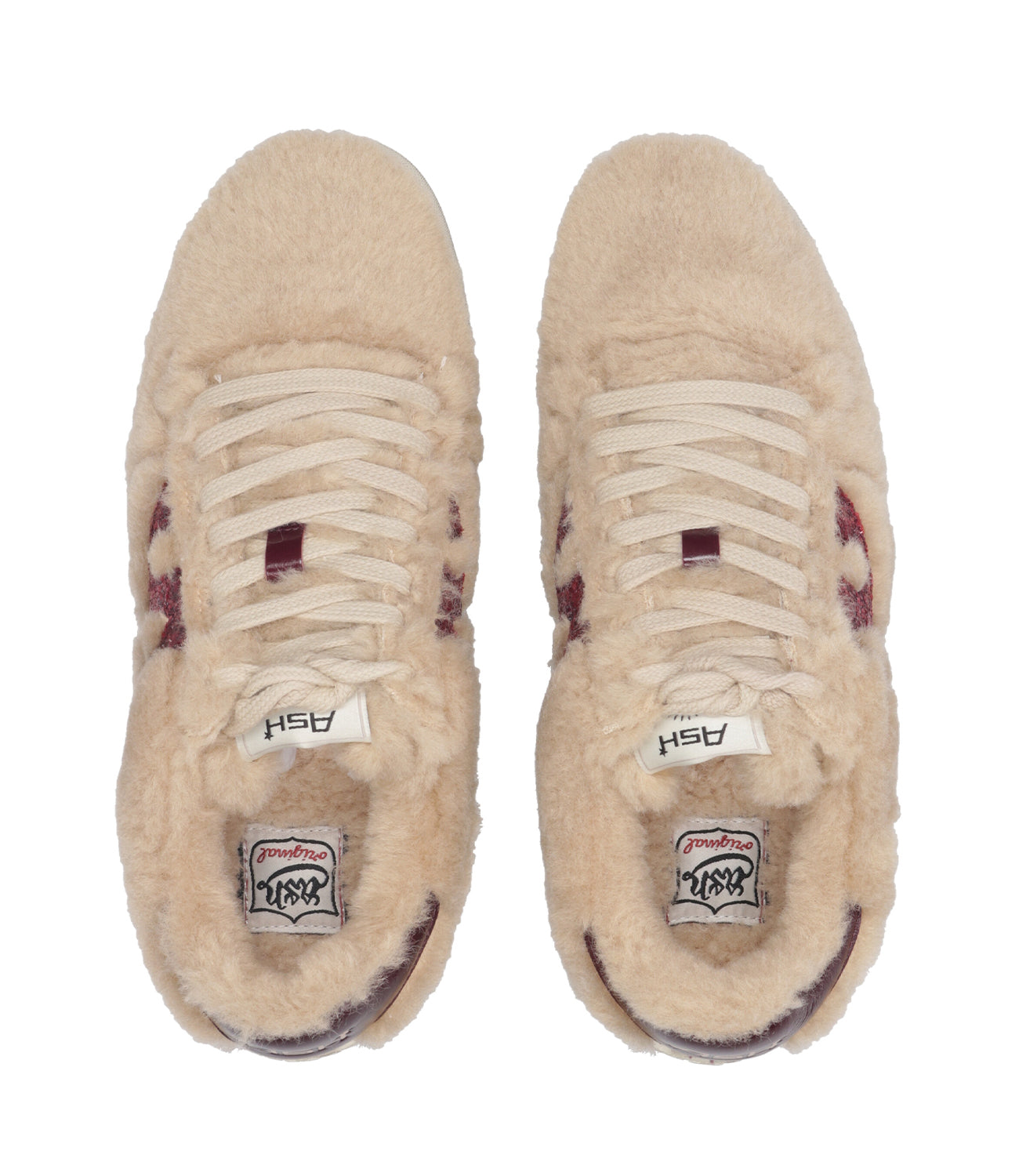Ash Sport | Sneakers Malibu Fur Cammello e Bordeaux