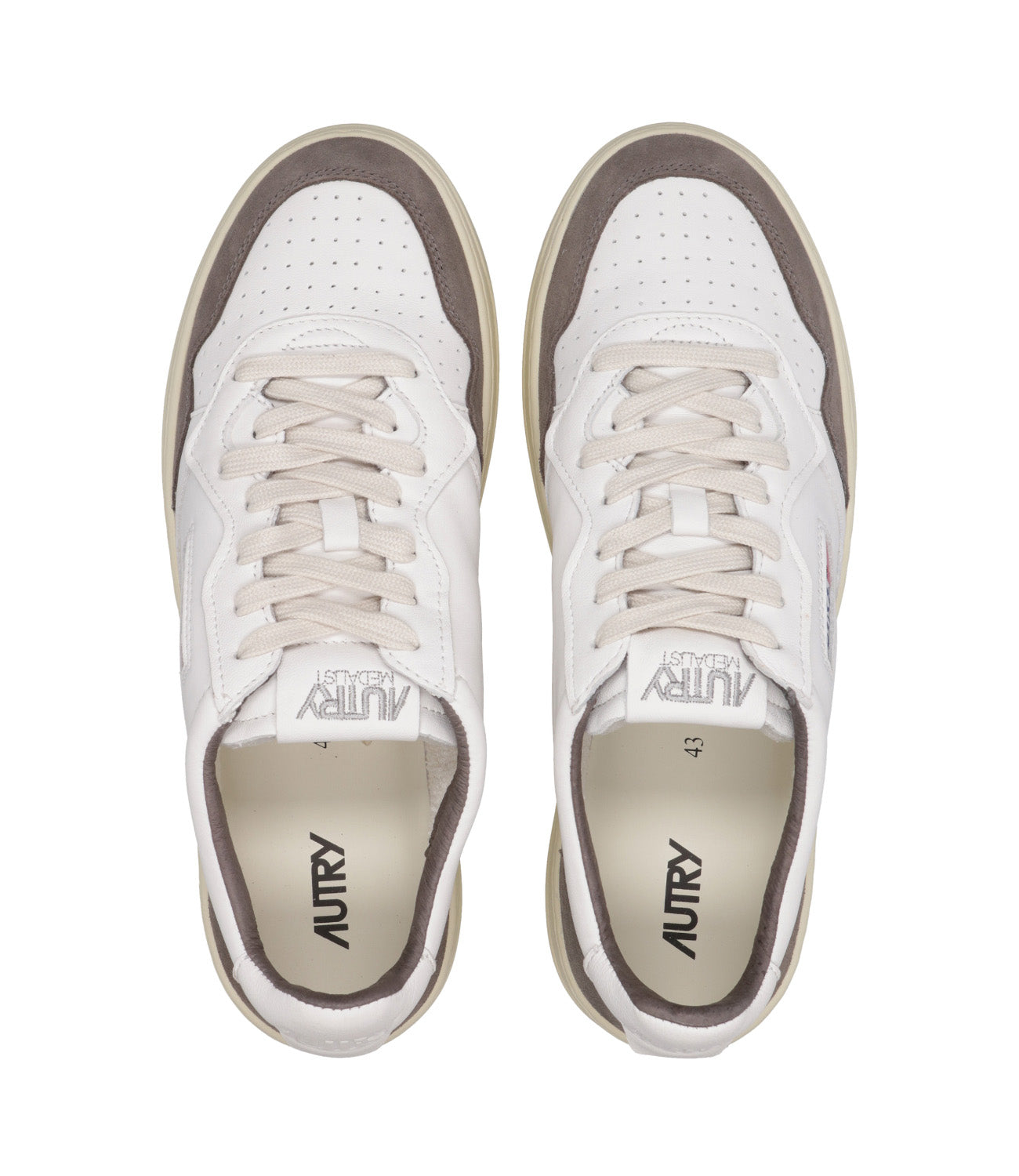 Autry | Sneakers Medalist Low Man Bianca e Grigio