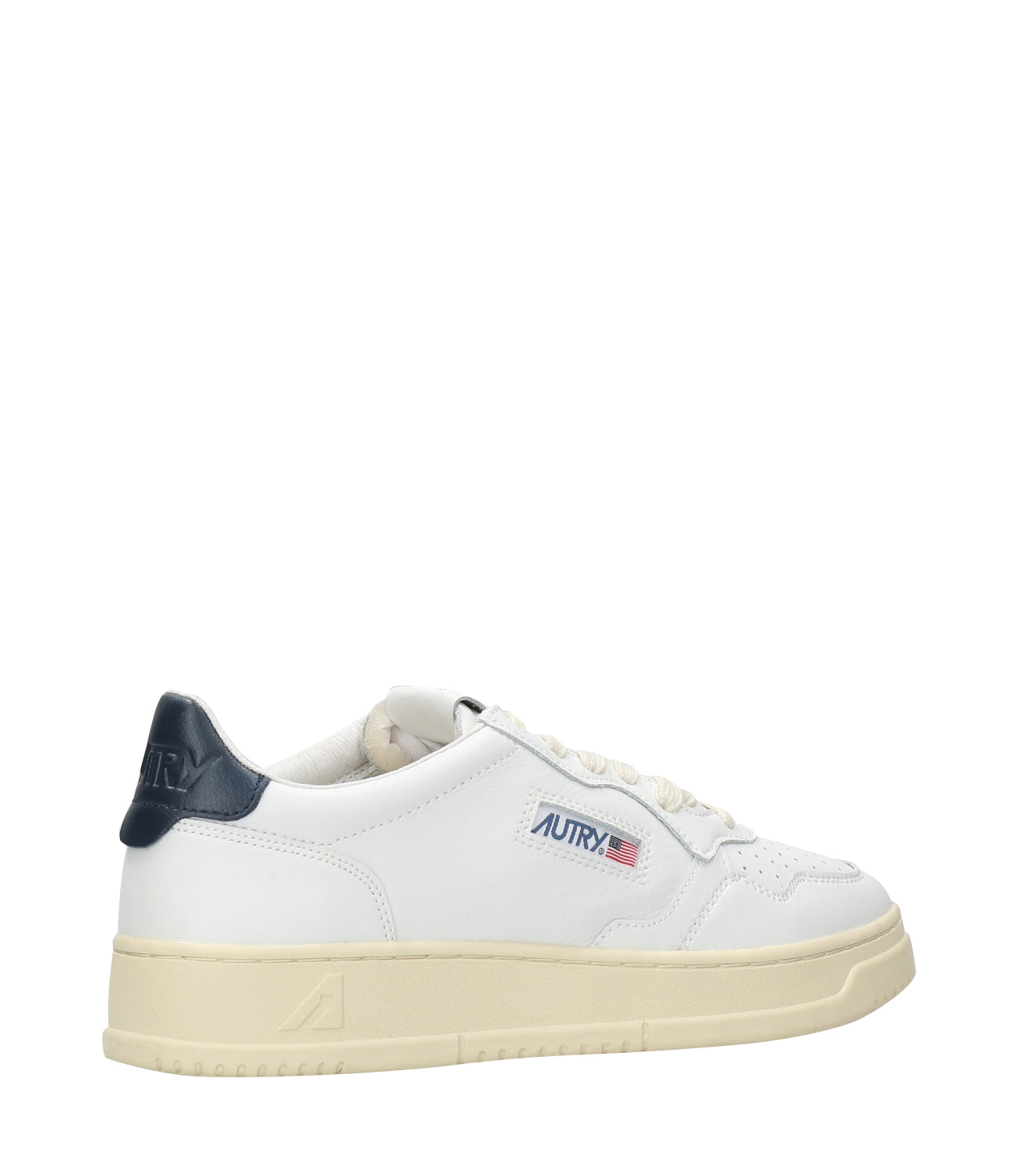 Autry | Medalist Low Man Sneakers White and Blue