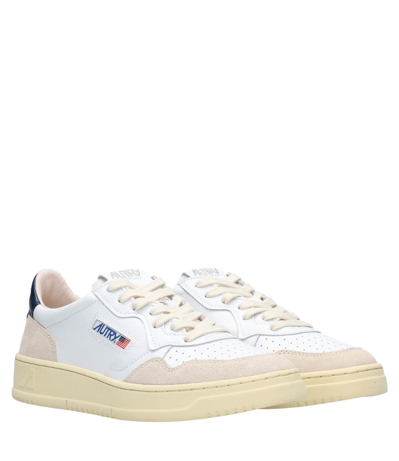 Autry | Medalist Low Man Sneakers White and Blue