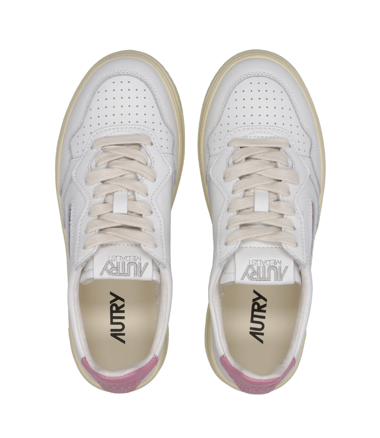 Autry | Sneakers Medalist Low Woman Bianca e Rosa