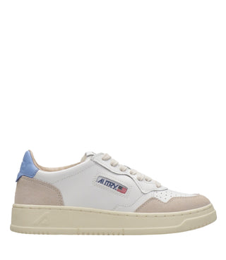 Autry | Medalist Low Woman Sneakers White and Blue