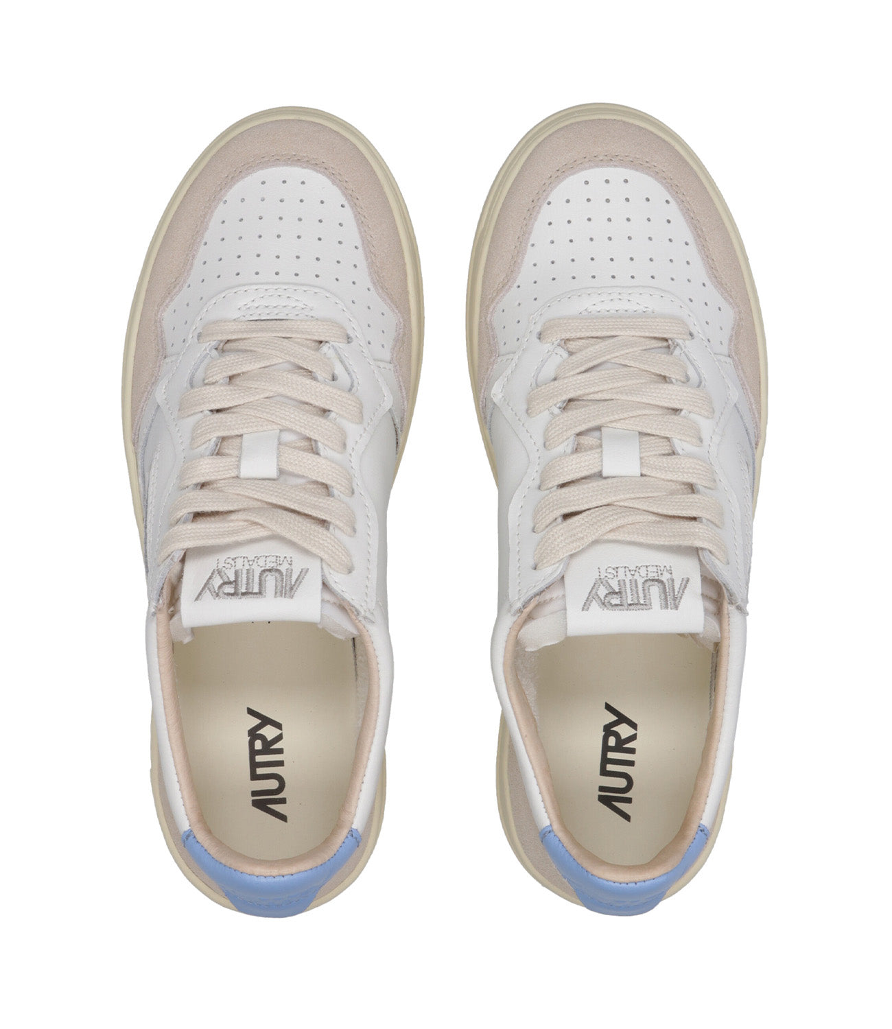 Autry | Medalist Low Woman Sneakers White and Blue