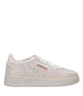 Autry | Sneakers Medalist Low Crystal Argento