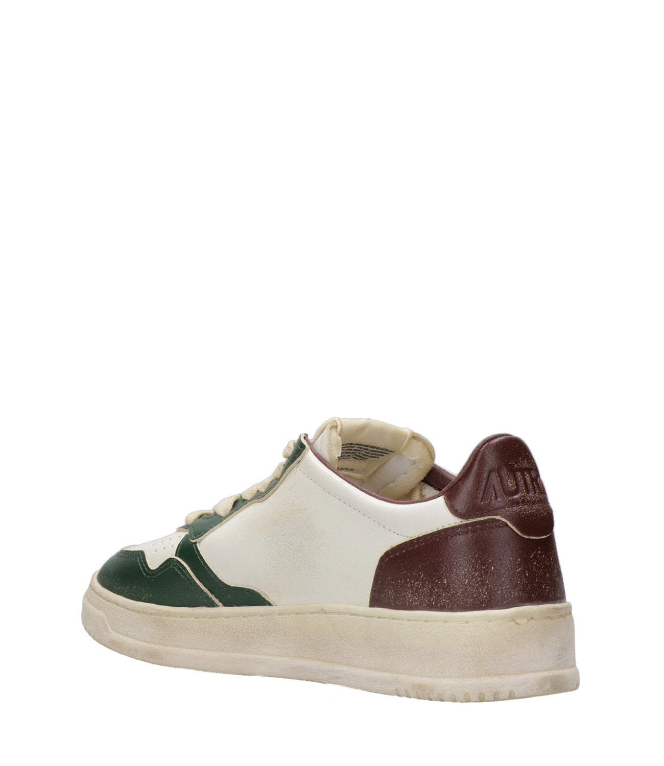 Autry | Sneakers Sup Vint Low Man Bianco Verde e Bordeaux