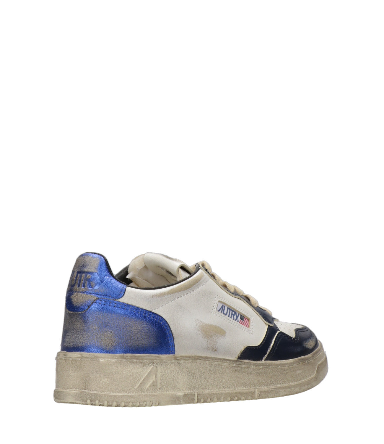 Autry | Sneakers Sup Vint Low Man Bianco Blu e Azzurro