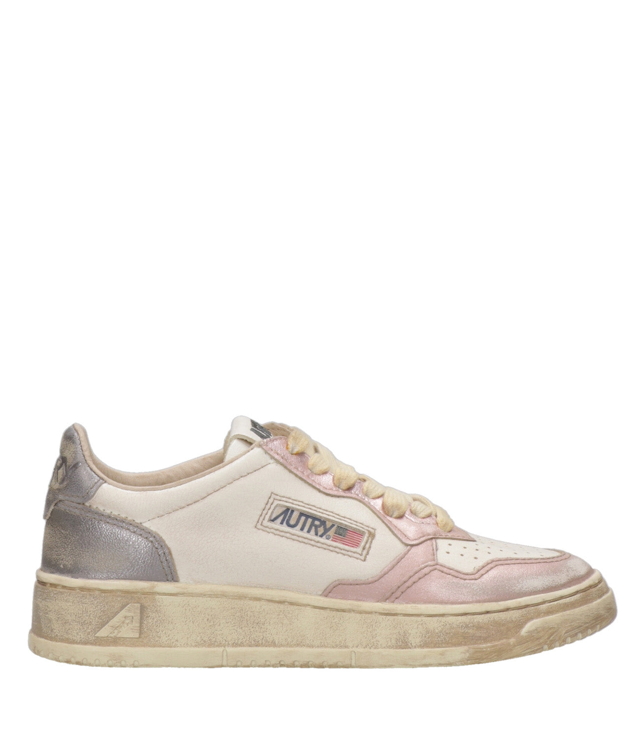 Autry | Sneakers Sup Vint Low Woman Rosa e Nero