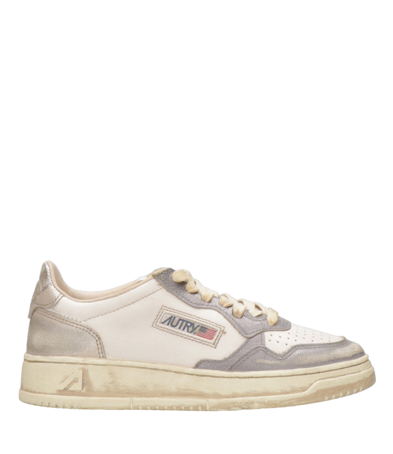 Autry | Sneakers Sup Vint Low Woman Argento e Oro