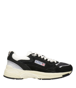 Autry | Sneakers Hyperway Low Man Suede Nero e Argento