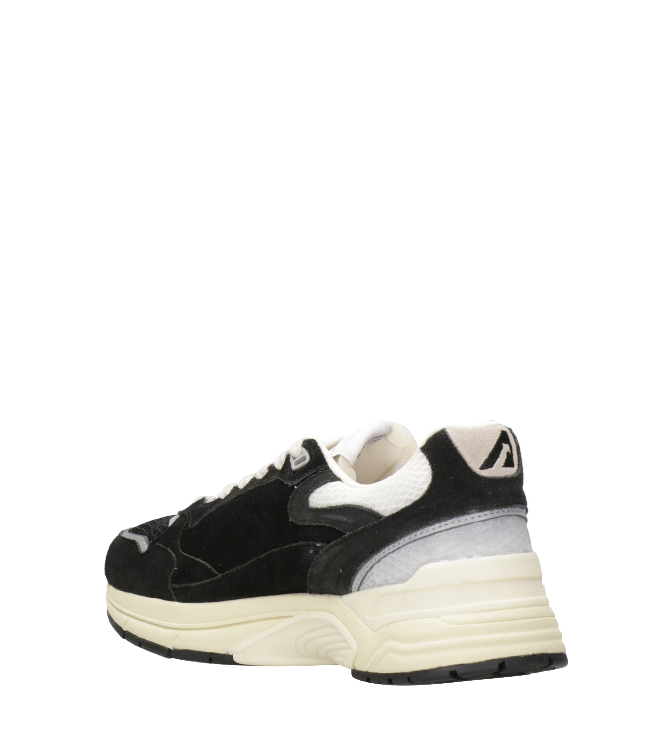 Autry | Sneakers Hyperway Low Man Suede Nero e Argento