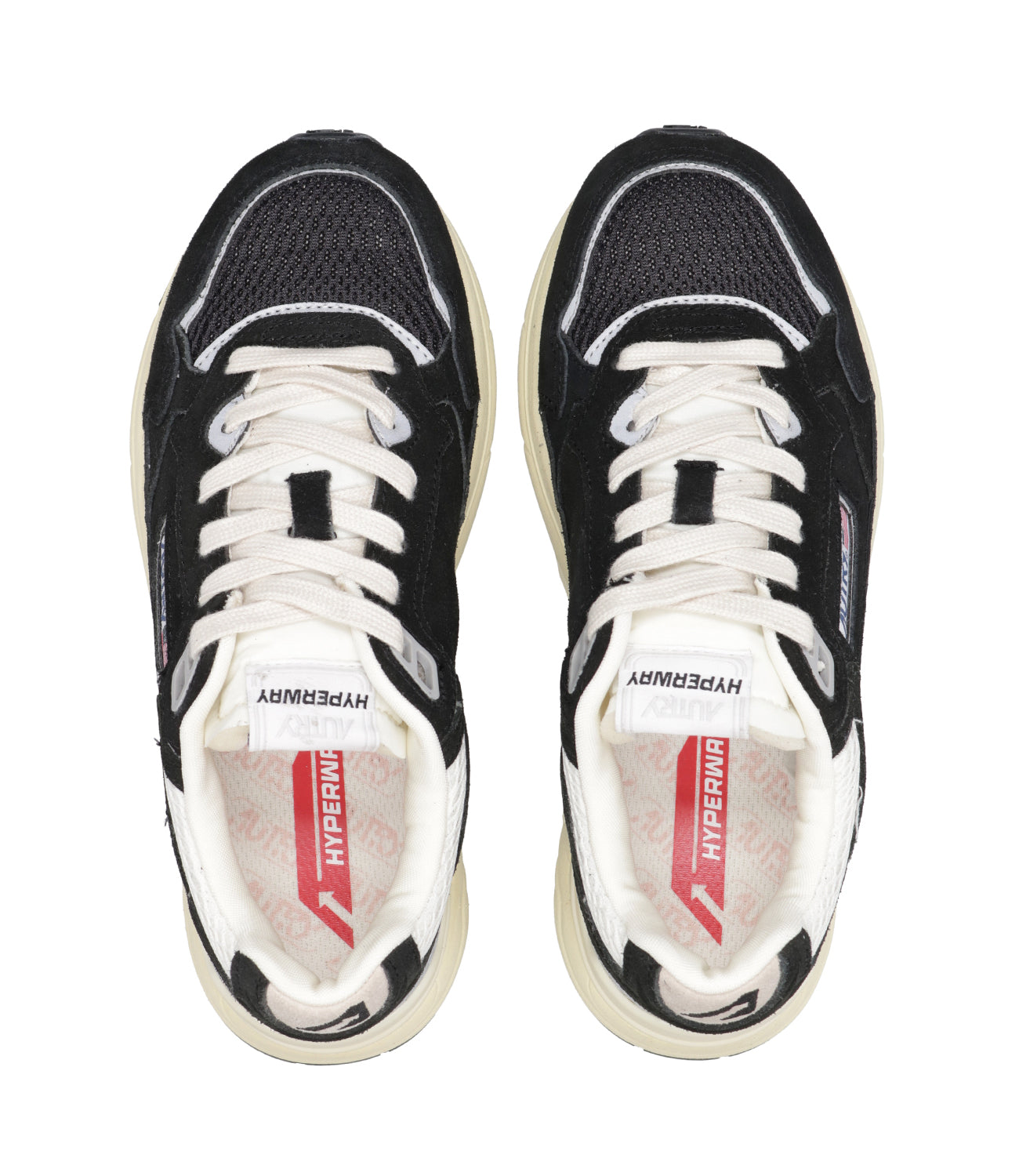 Autry | Sneakers Hyperway Low Wom Suede Nero e Argento