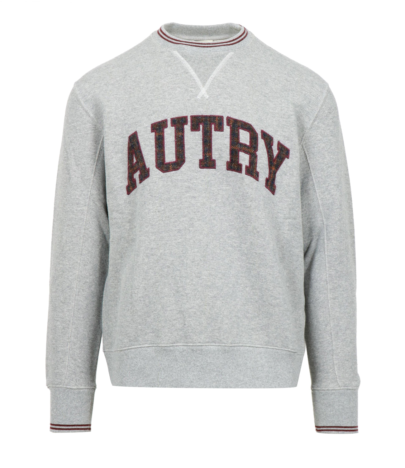 Autry | Felpa Grigio e Bordeaux