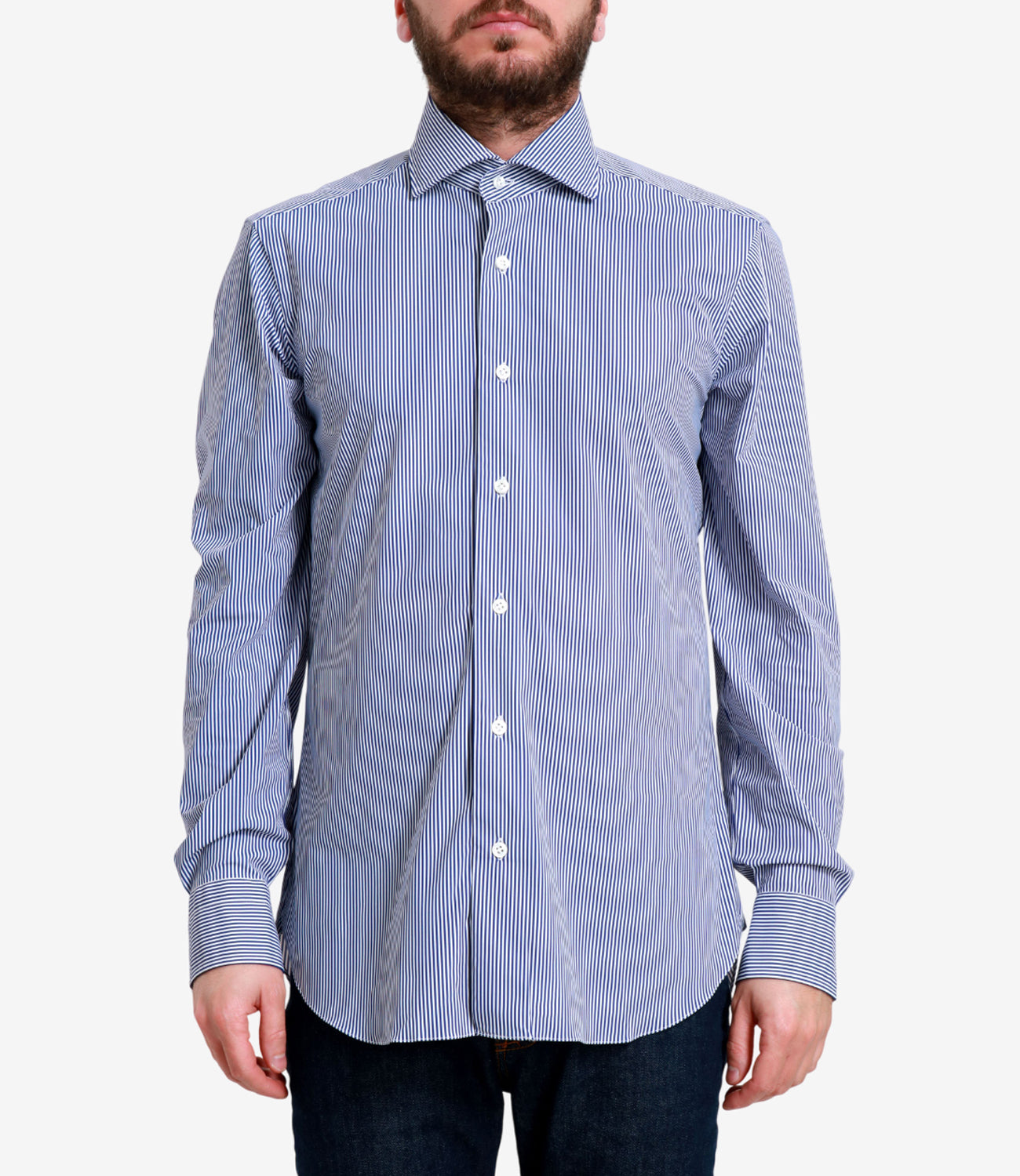 Barba | Camicia Bianco e Blu