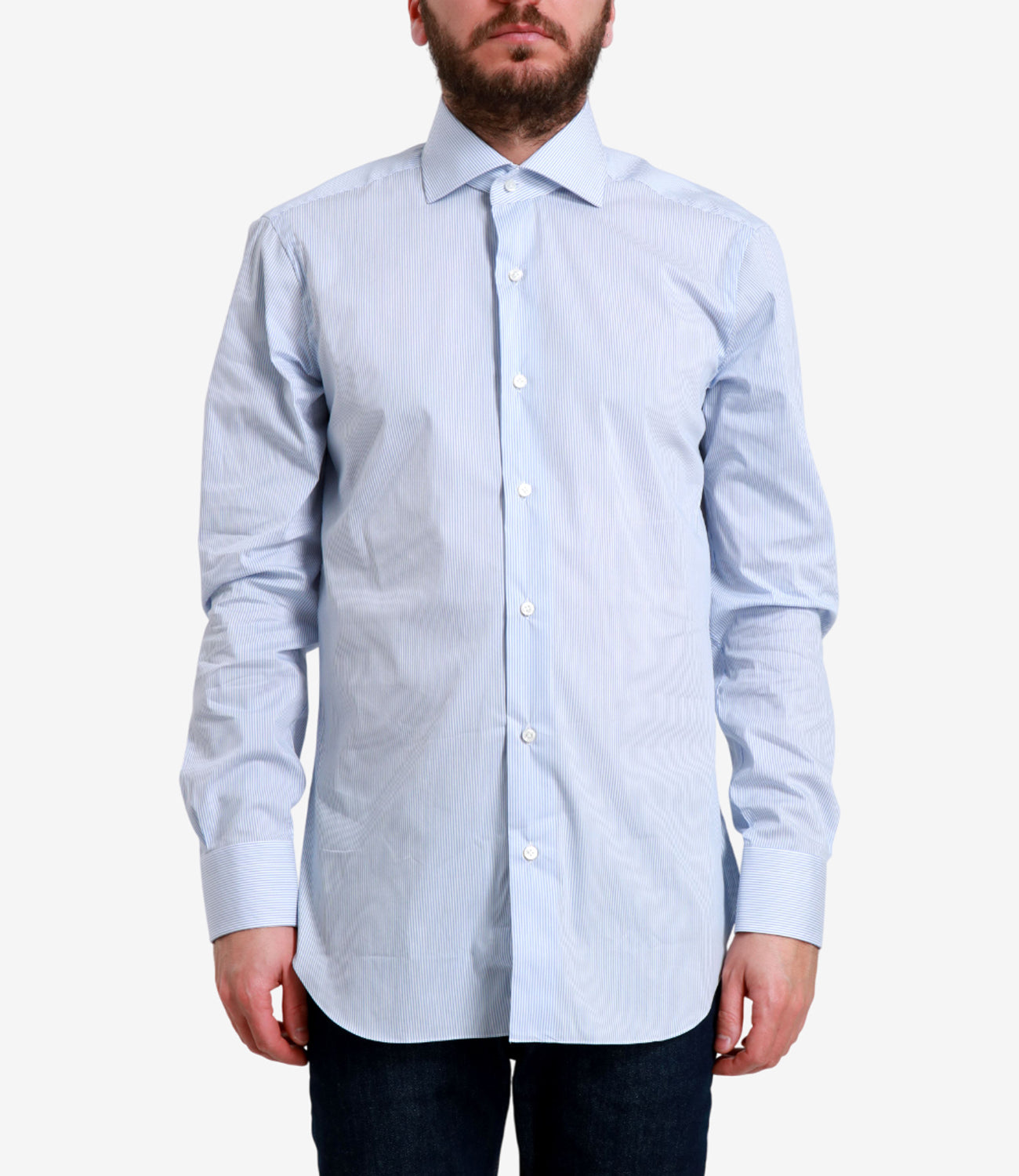 Barba | Camicia Celeste e Bianco