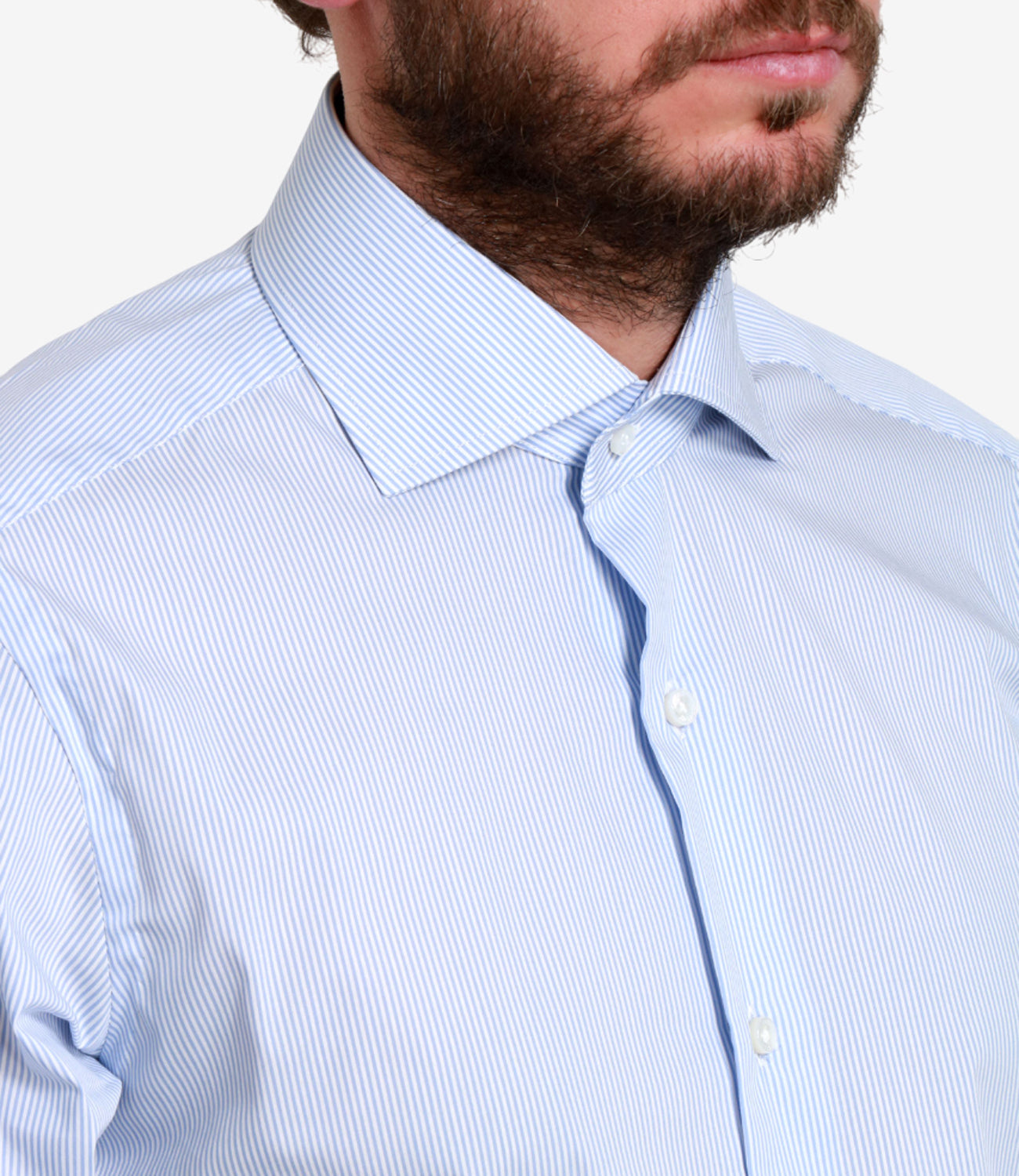 Barba | Camicia Celeste e Bianco