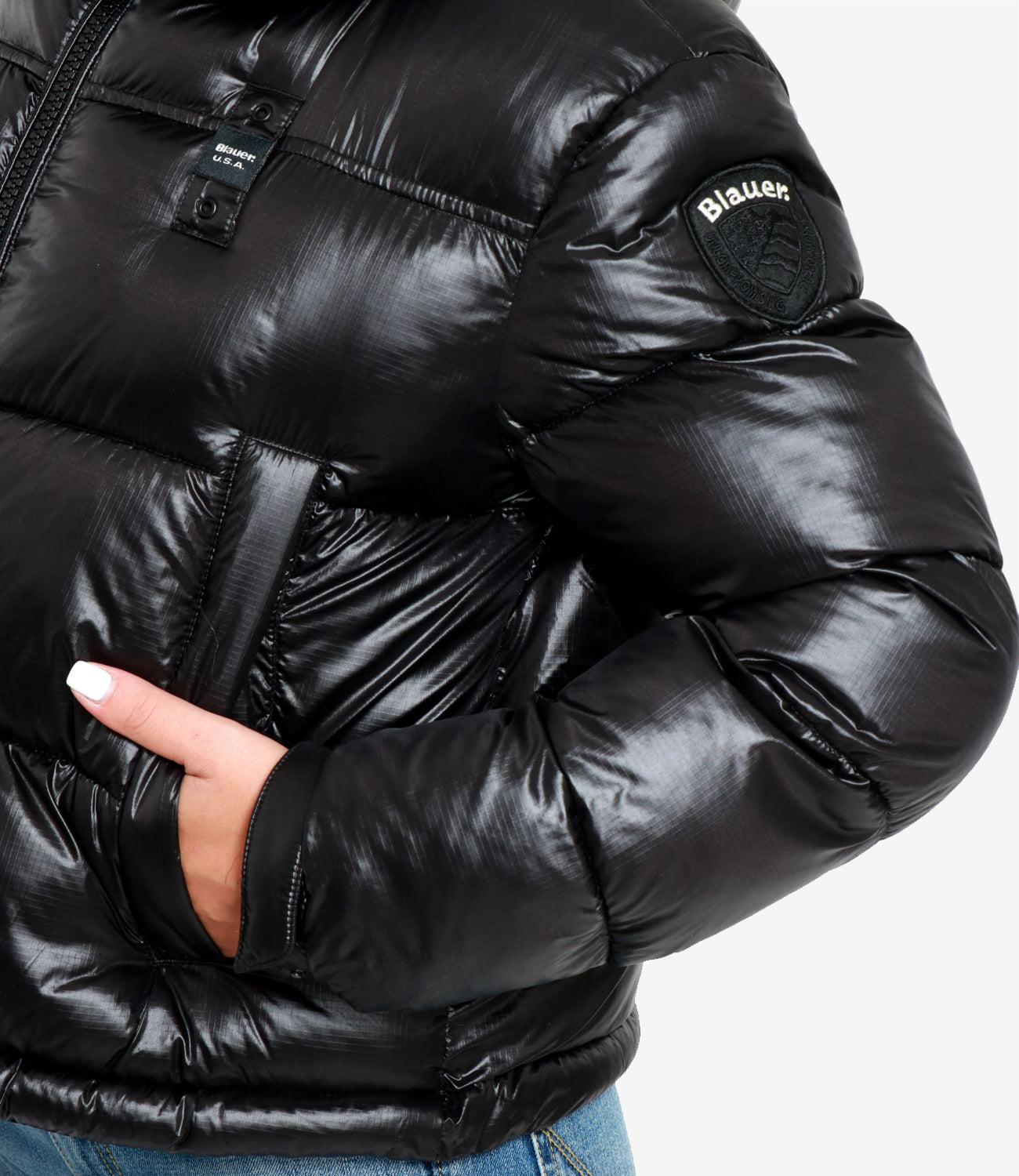 Blauer | Piumino Gloria Nero e Beige