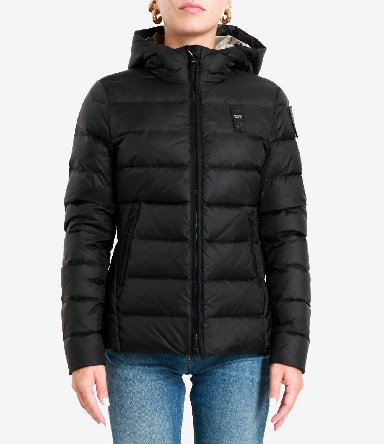 Blauer | Piumino Charme Nero e Beige