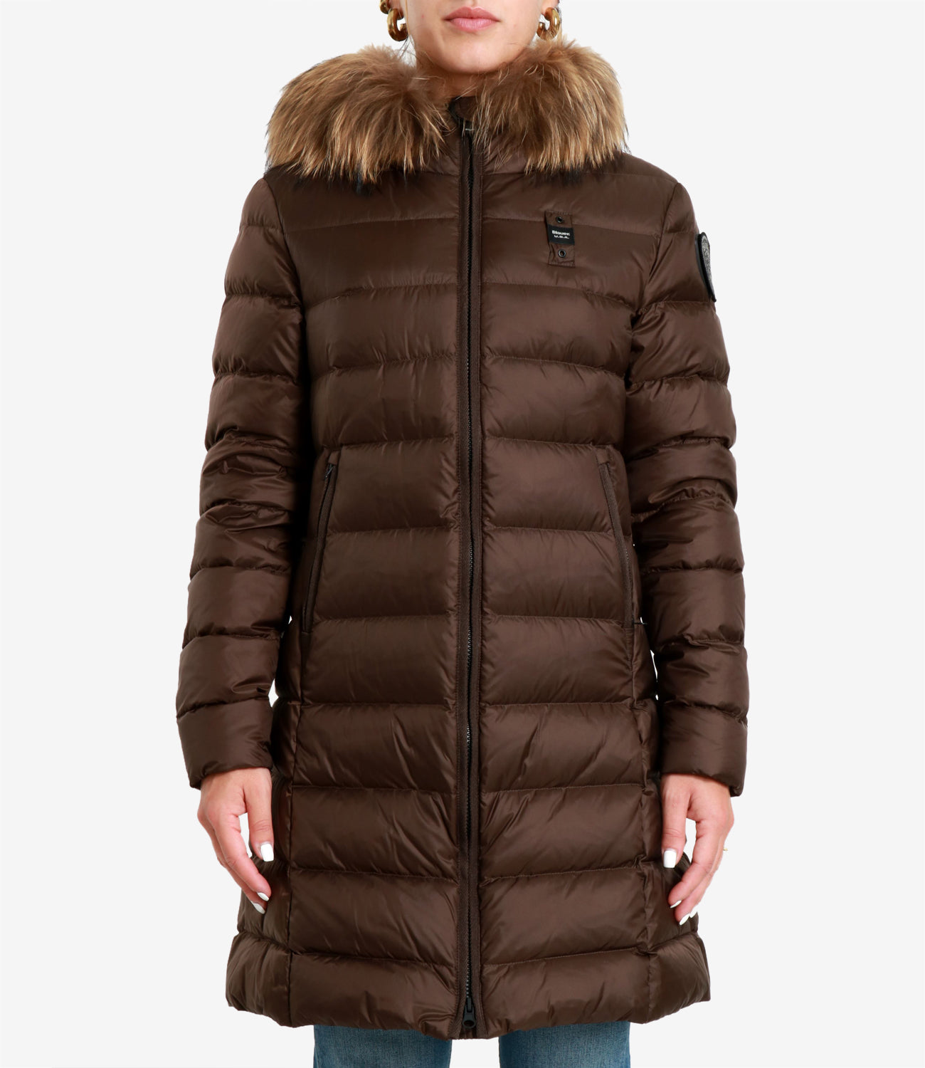 Blauer | Piumino Kristin Marrone e Beige