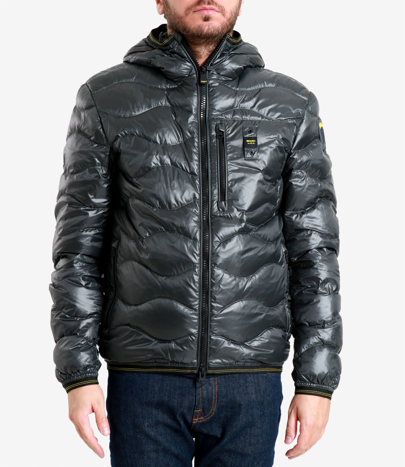 Blauer | Piumino Wave Grigio antracite