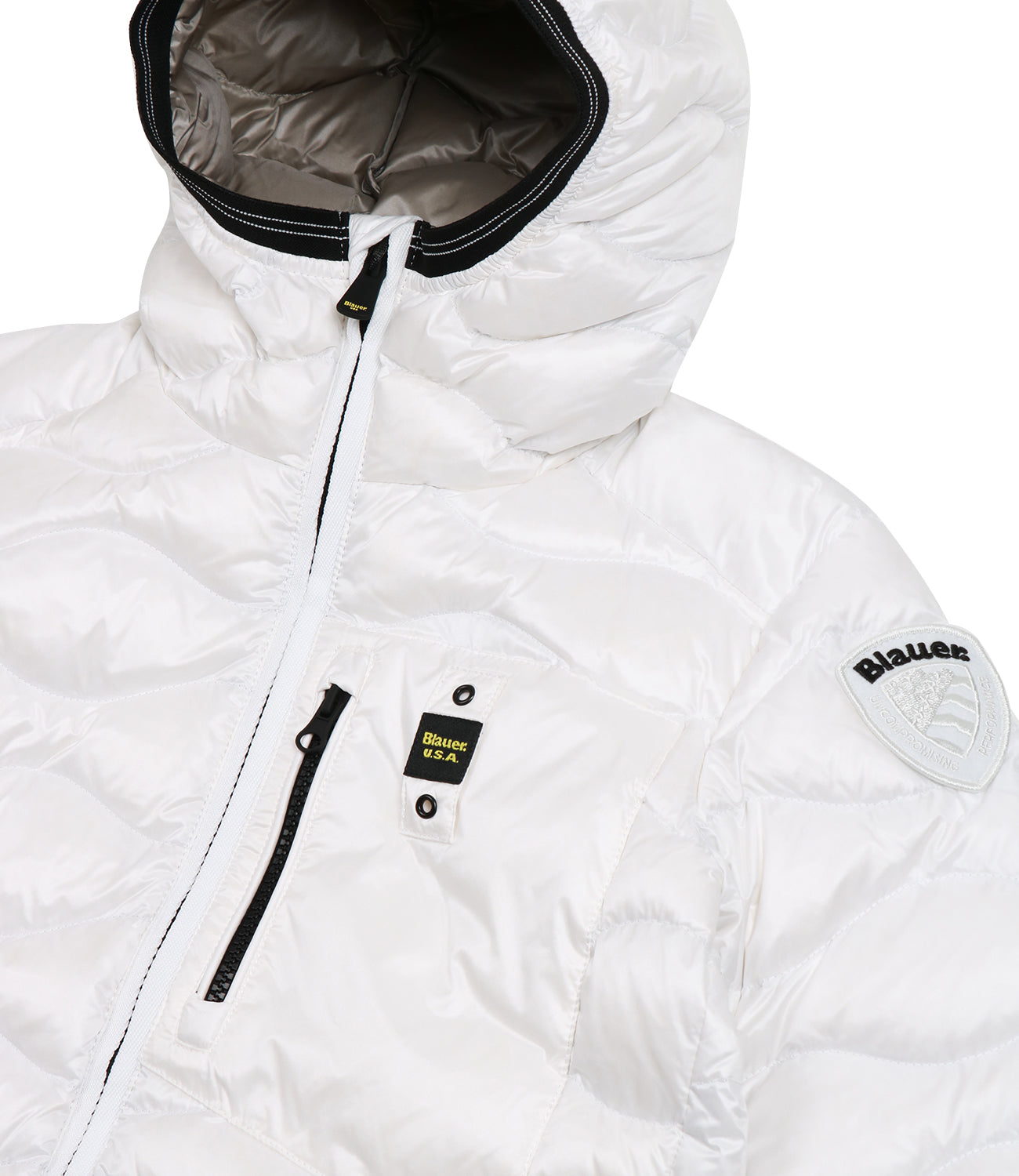 Blauer Junior | Giubbotto Brinton Junior Bianco e Nero