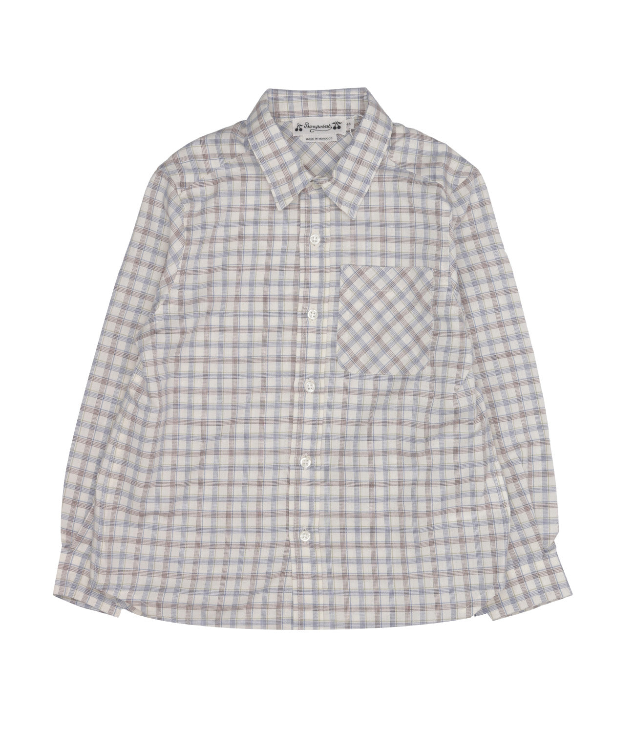 Bonpoint | Camicia Tango Tortora e Celeste