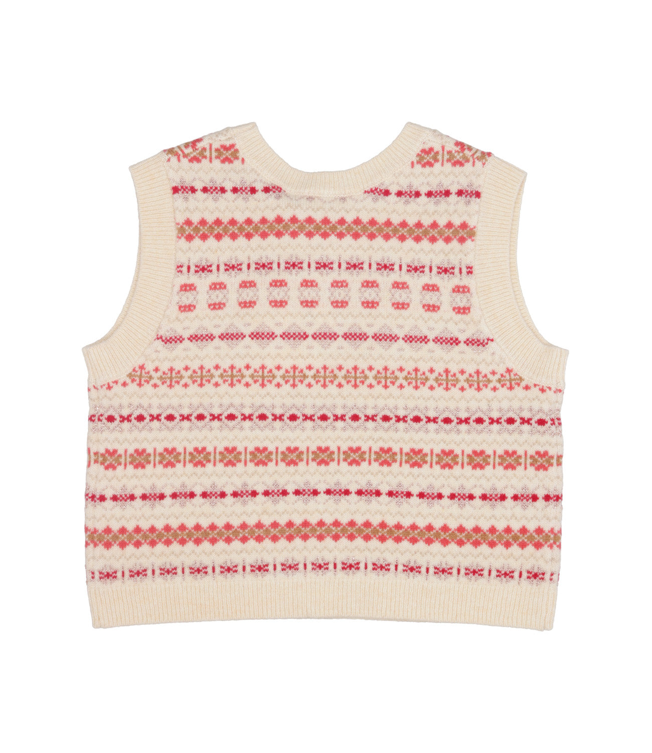 Bonpoint | Gilet Jetlana Sabbia e Rosso scuro