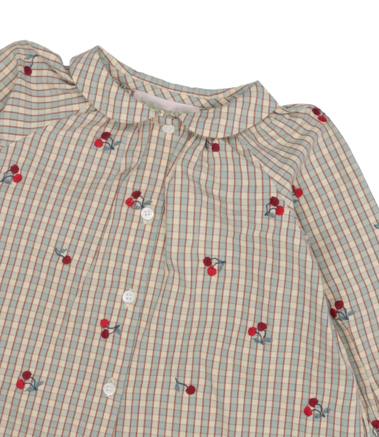 Bonpoint | Blusa Domino Tortora e Celeste