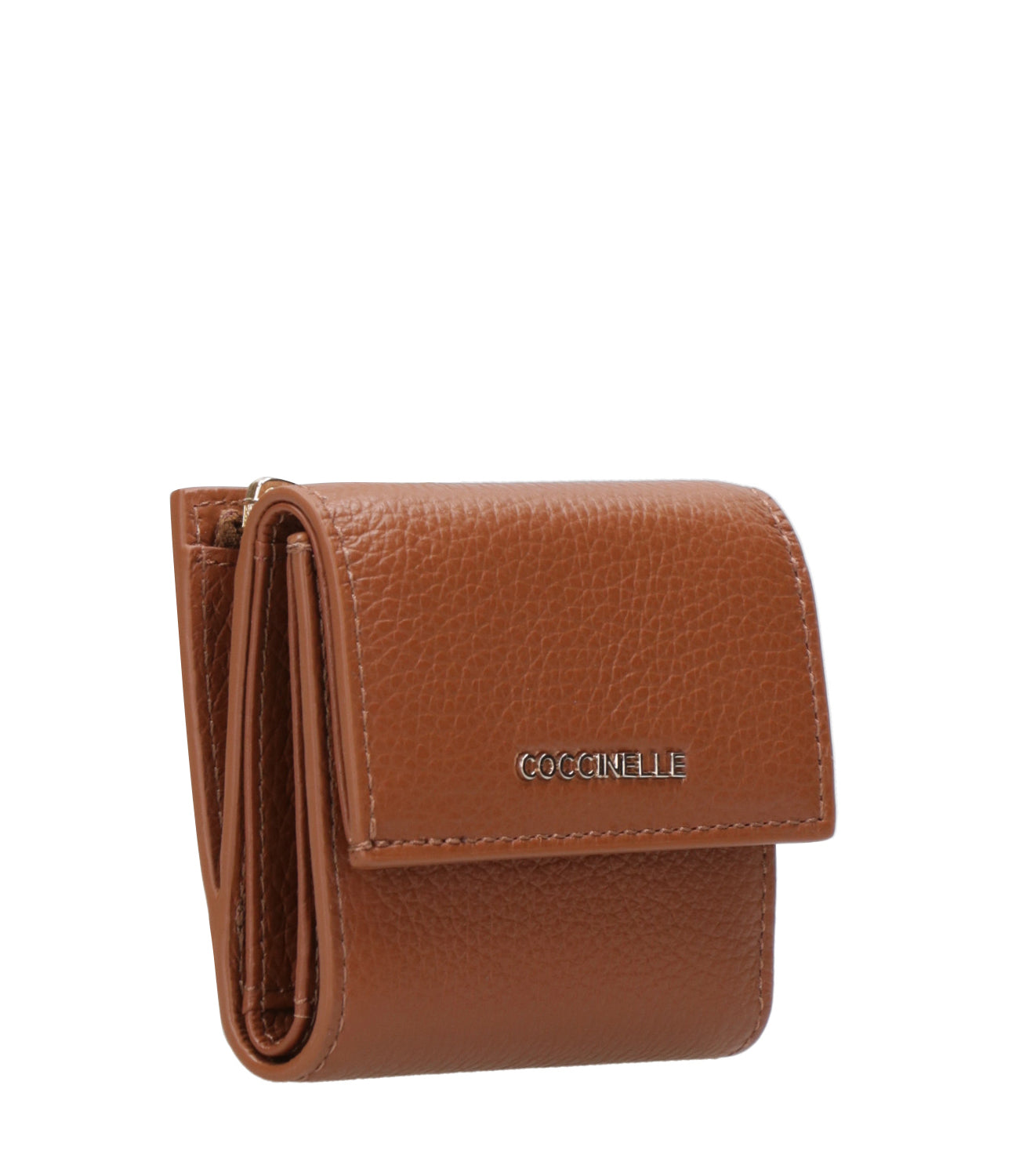 Coccinelle | Portafogli Metallic small Cognac