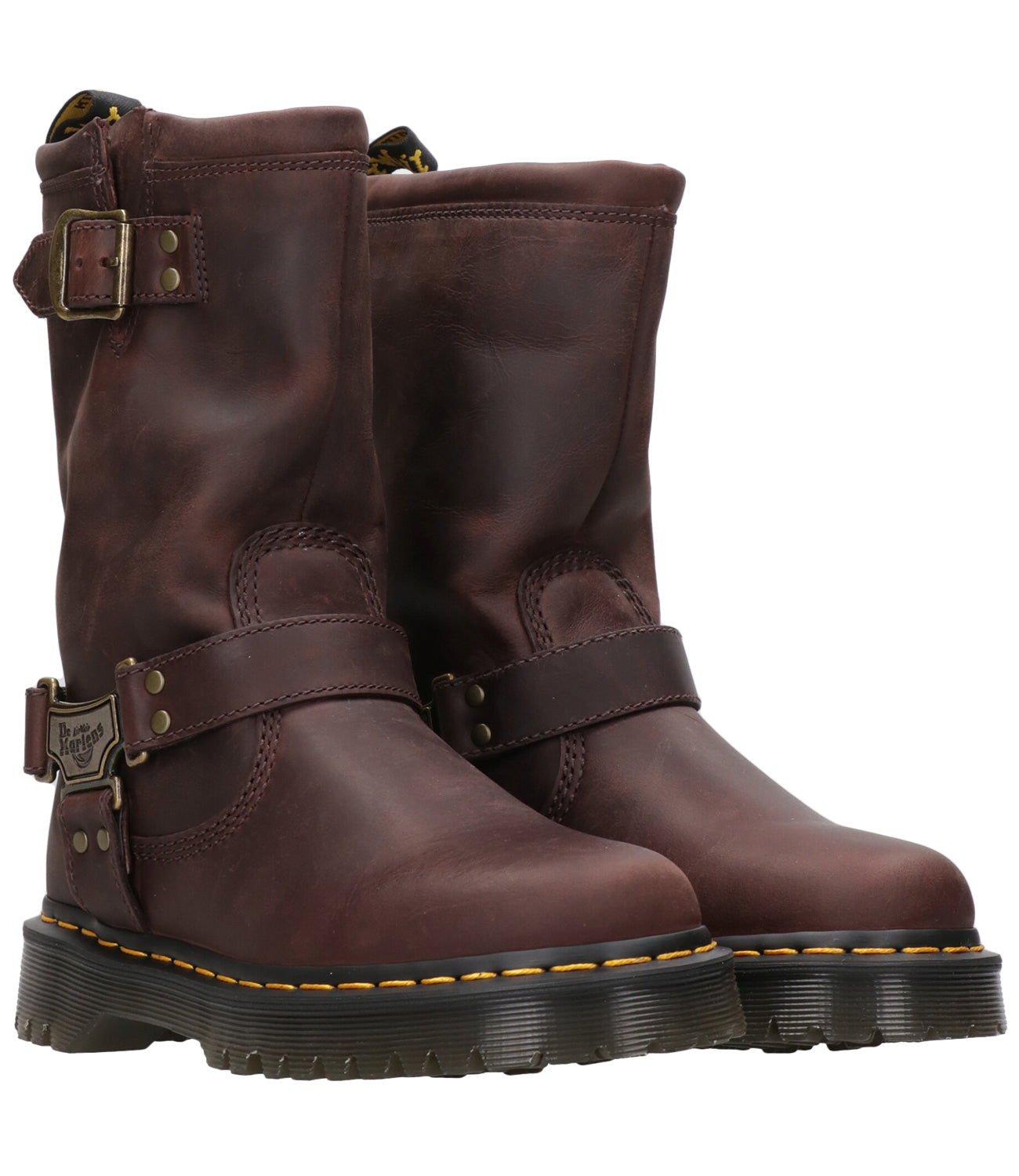 Dr Martens | Stivale Anistone Hi Burnished Marrone