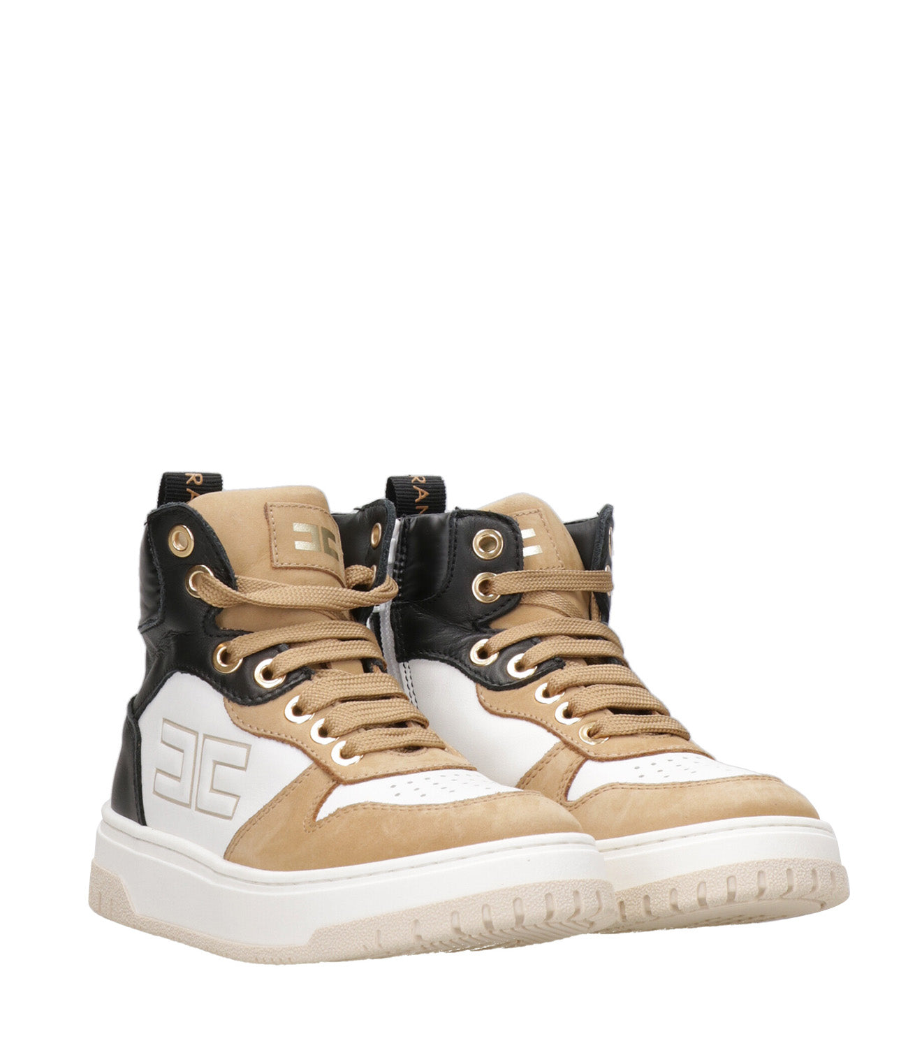 Elisabetta Franchi La Mia Bambina | Sneakers Alta Miele e Nero