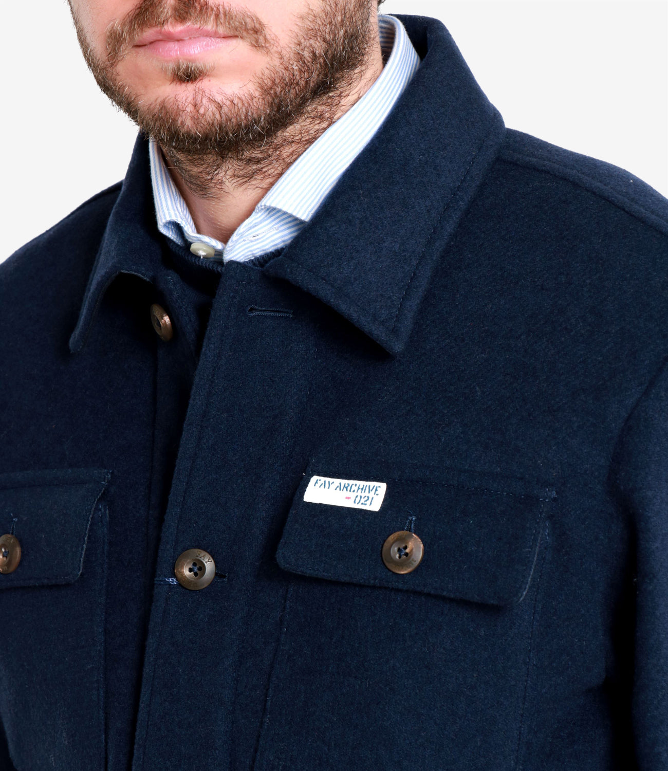 Fay | Giubbotto Jacket Archive Blu denim