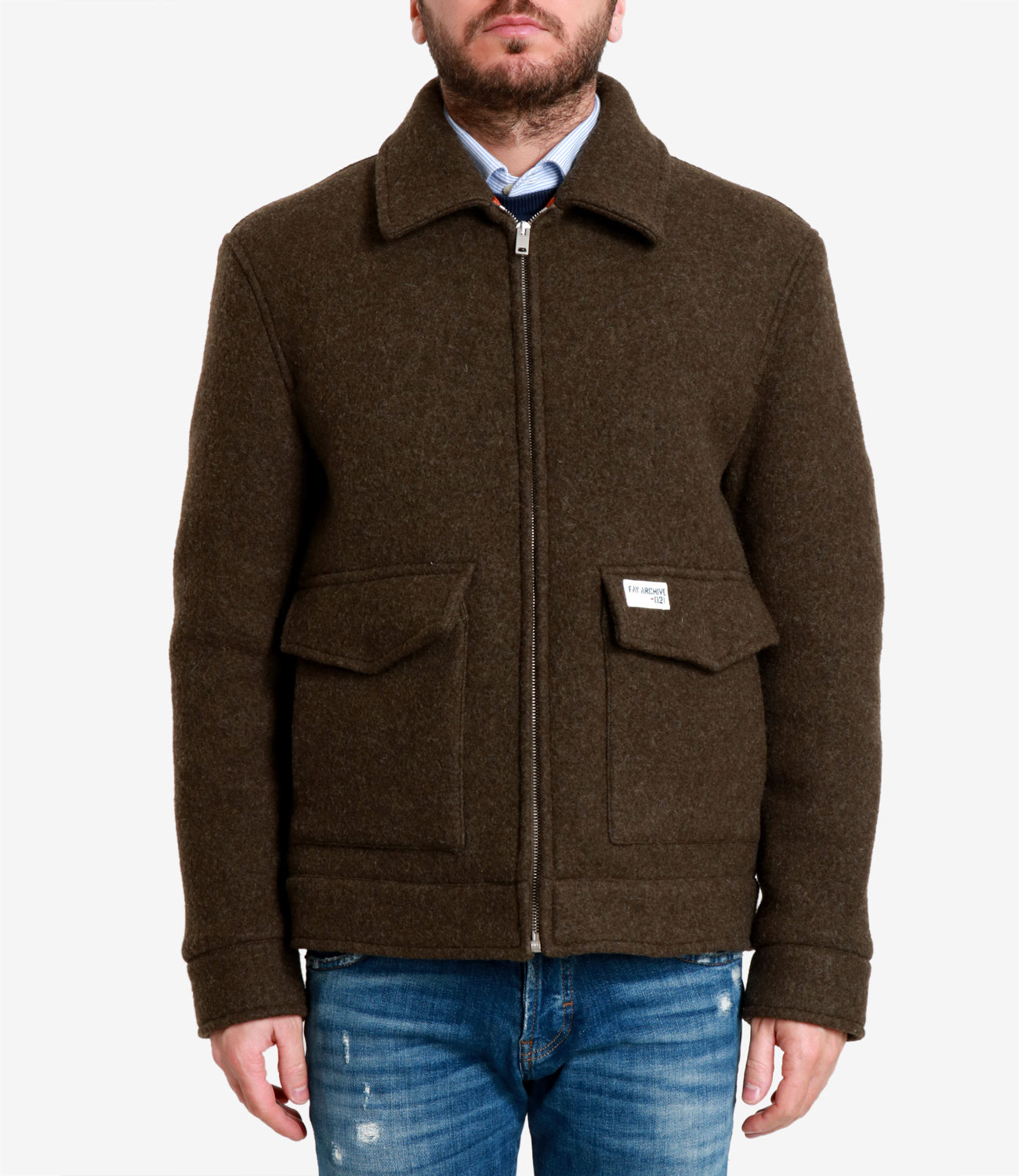 Fay | Giubbotto Plush Truck Archive Verde militare