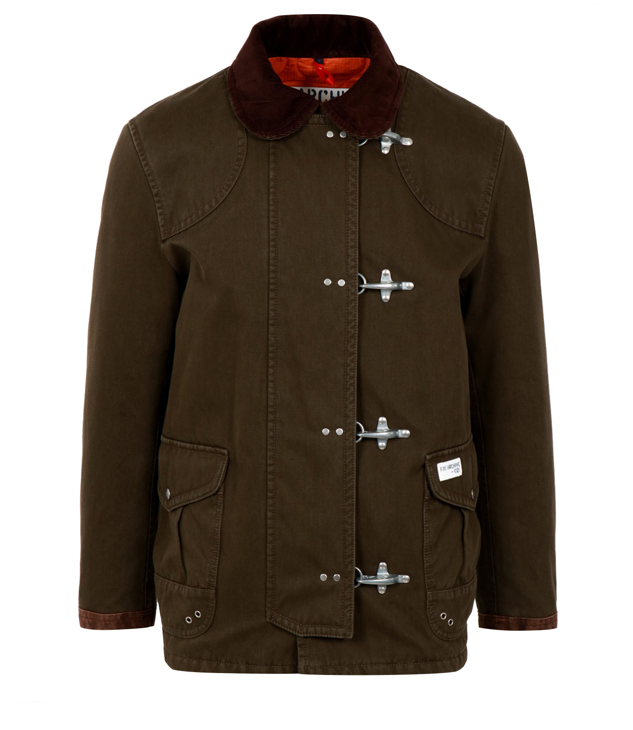 Fay | Giubbotto 4 Ganci Archive Verde militare