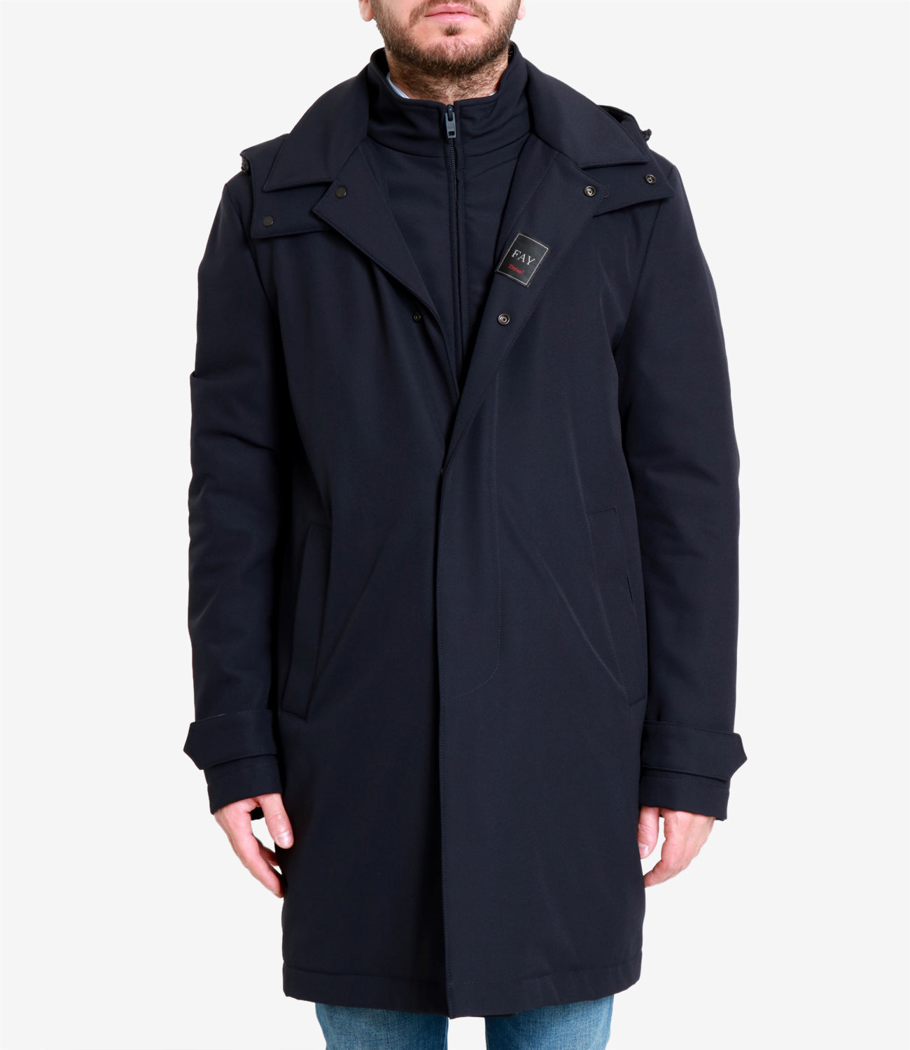 Fay | Cappotto New Morning Travel Blu navy