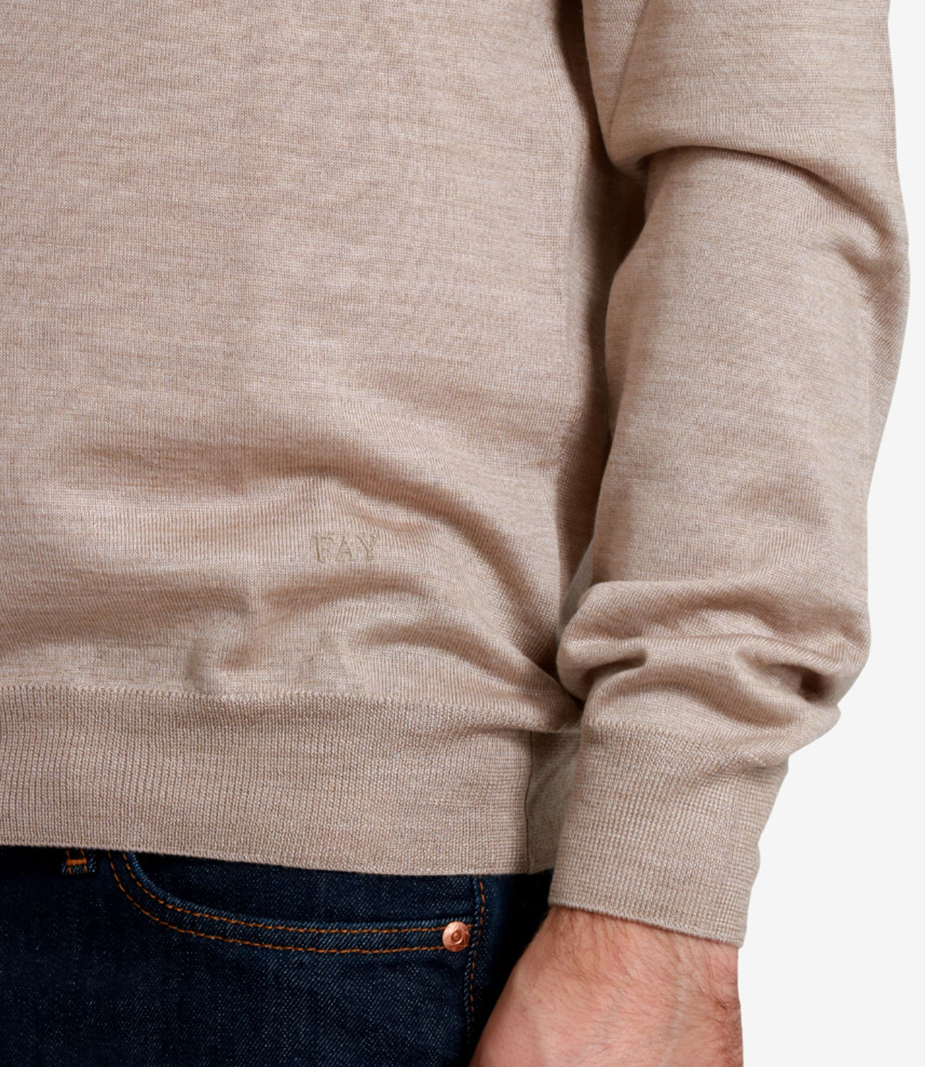 Fay | Polo Crema Scuro