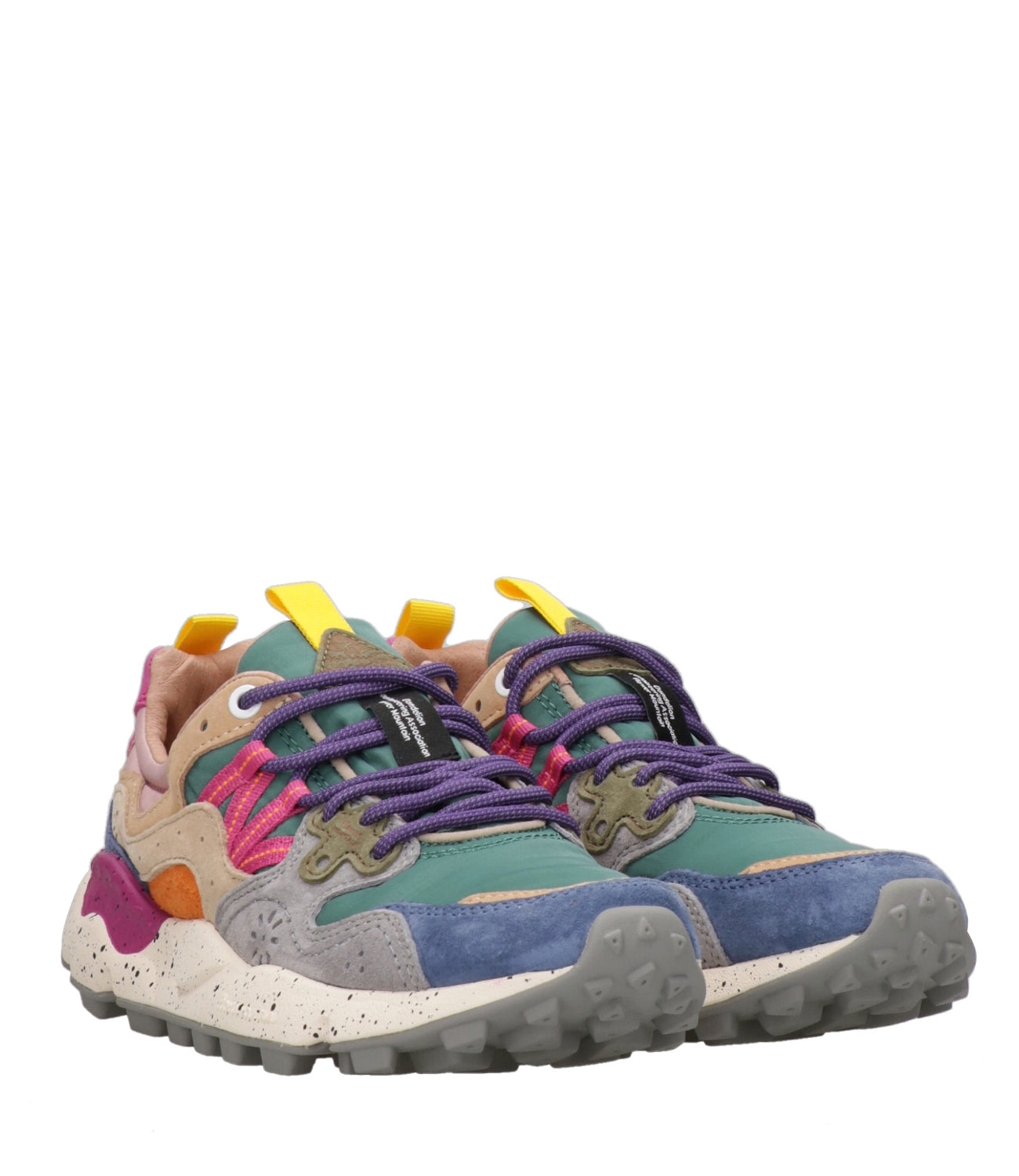 Flower Mountain | Sneakers Yamano 3 Verde Blu e Vino