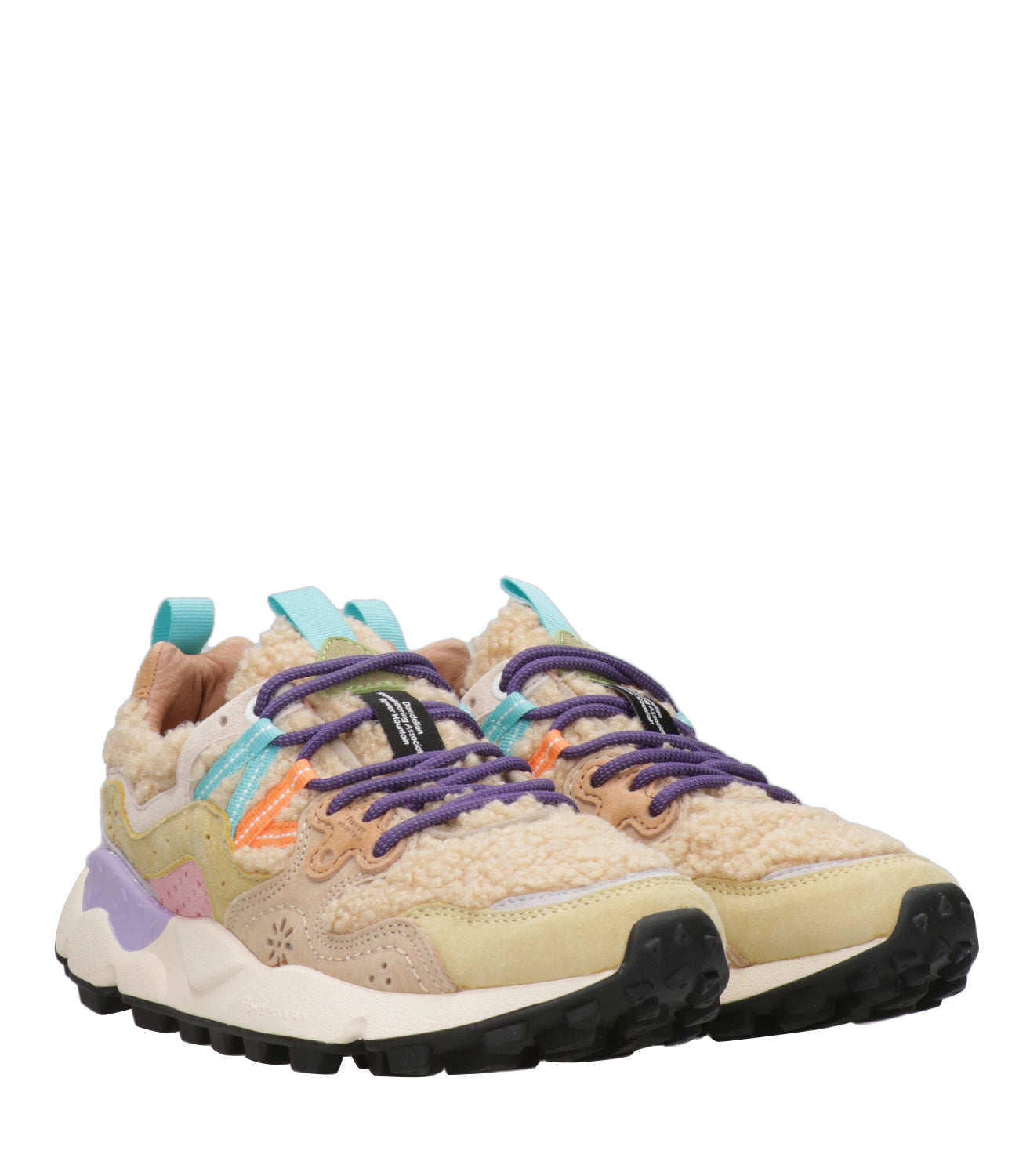 Flower Mountain | Sneakers Yamano 3 Beige e Lilla