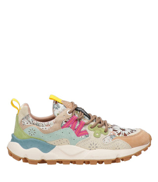 Flower Mountain | Sneakers Yamano 3 Nocciola Verde e Celeste