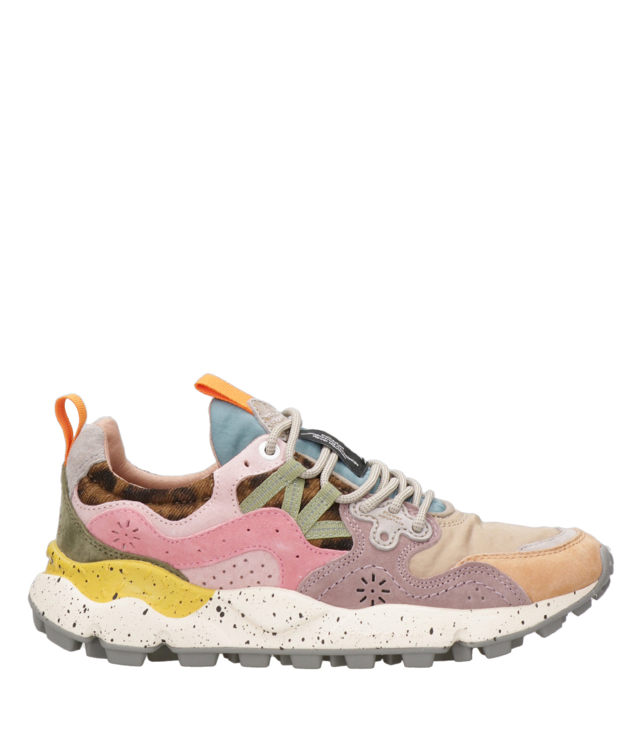 Flower Mountain | Sneakers Yamano 3 Beige Rosa e Celeste