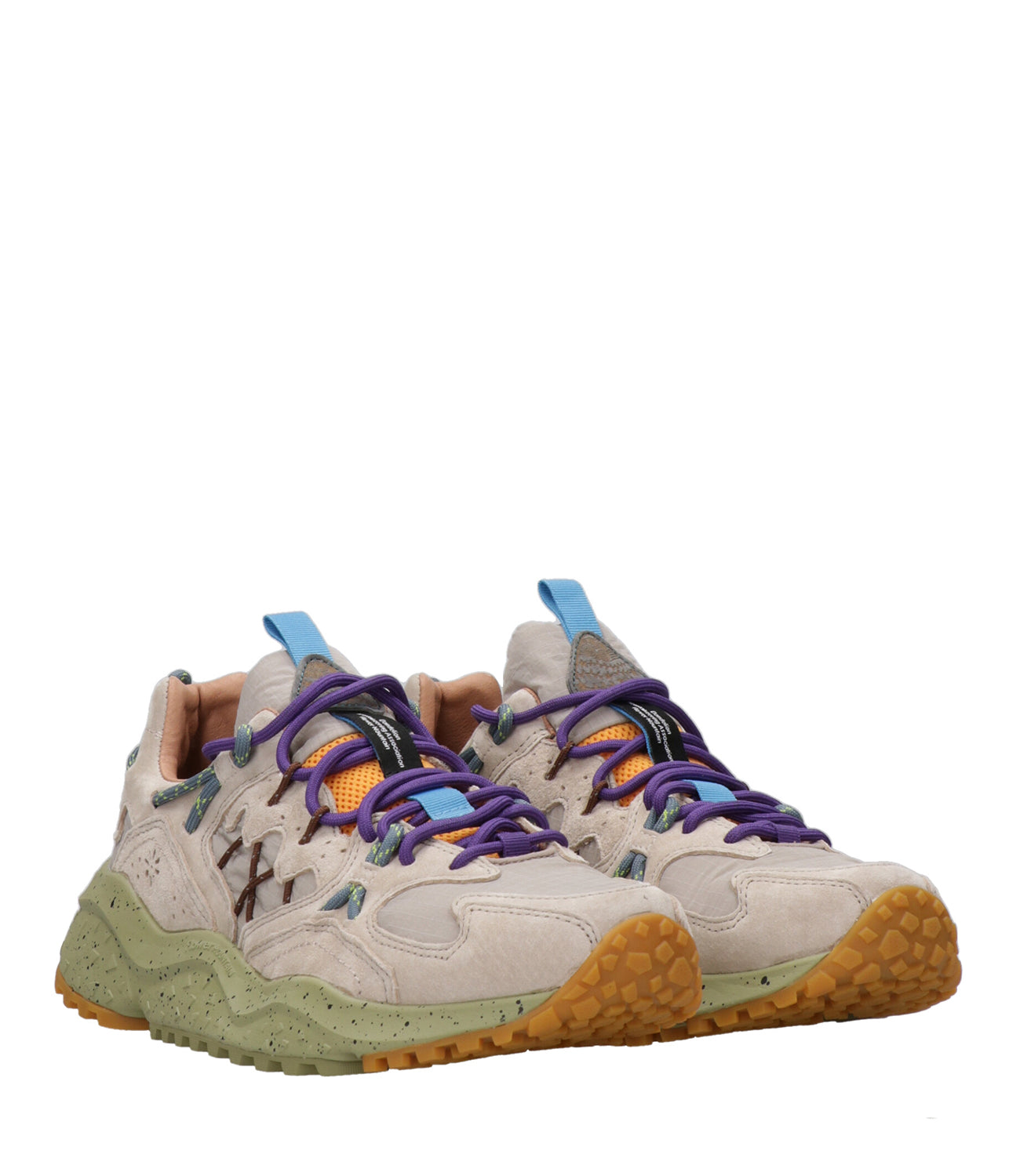 Flower Mountain | Sneakers Yamabushi Grigio e Verde militare