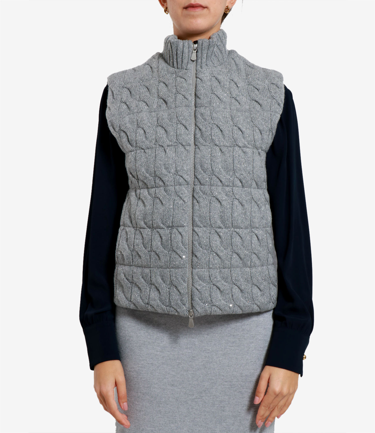 Gran Sasso | Gilet Grigio perla