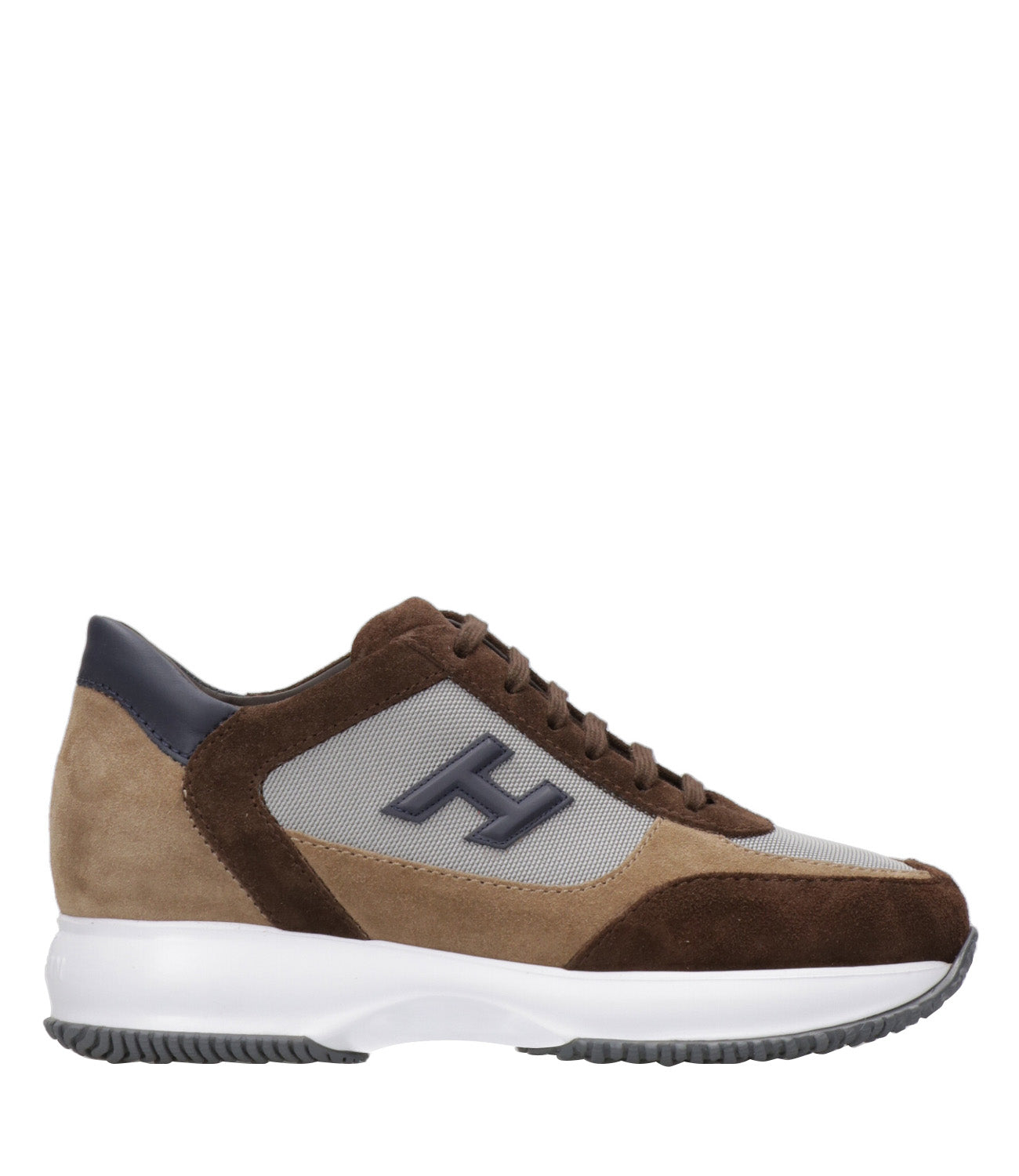 Hogan | Sneakers Interactive H 3D Marrone Tabacco e Grigio
