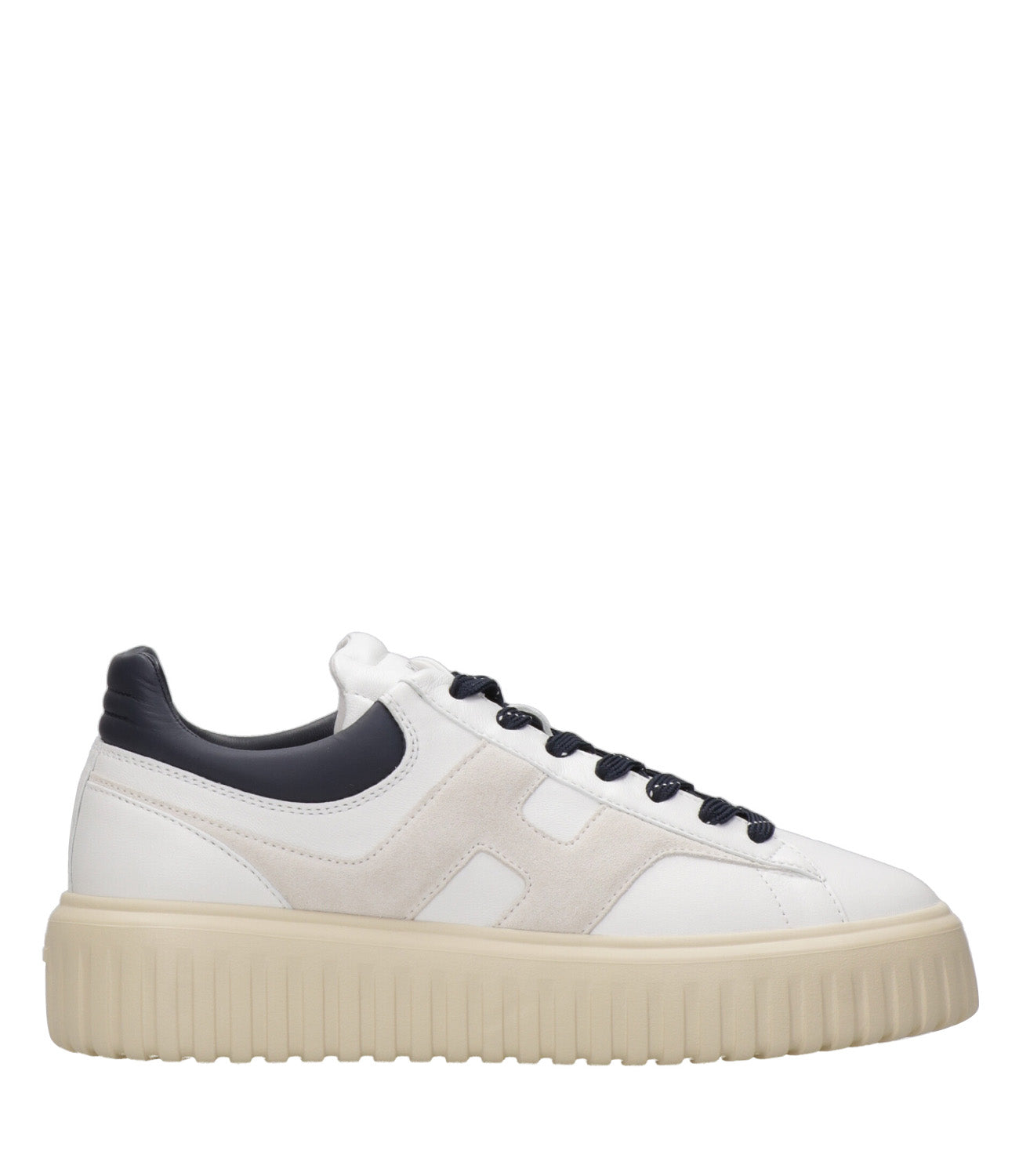 Hogan | Sneakers H-Stripes Bianco e Blu navy