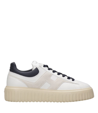 Hogan | Sneakers H-Stripes Bianco e Blu navy