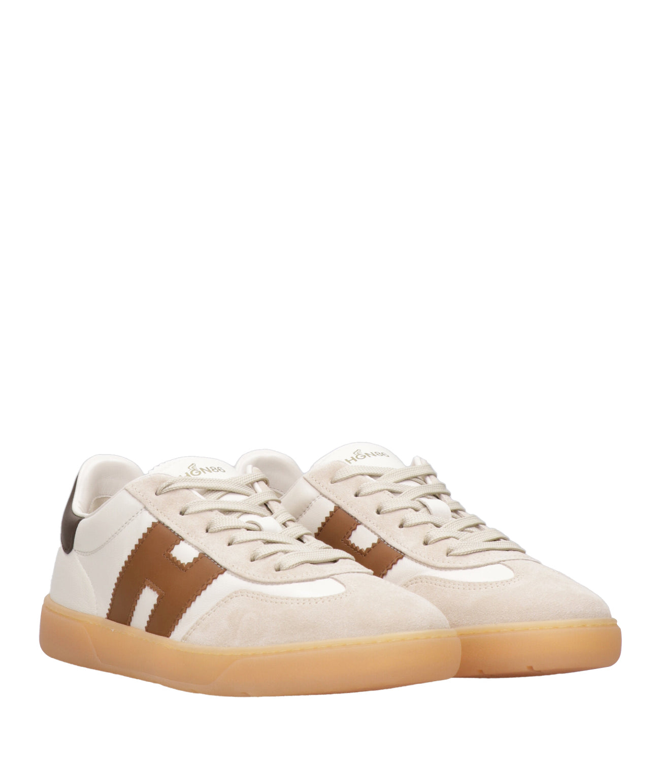 Sneakers Avorio+Nocciola